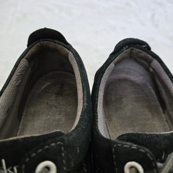 DANSKOS - Comfortable Walking Shoes Everyday Sneakers Black Suede Leather